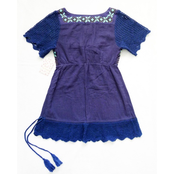 Bohemian Floral Embroidery Crochet Tunic/Top/Shirt - Picture 8 of 8